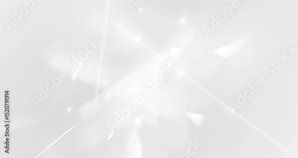 Fototapeta PNG crystal white diamond with glow sparkle on bright light background PNG.
