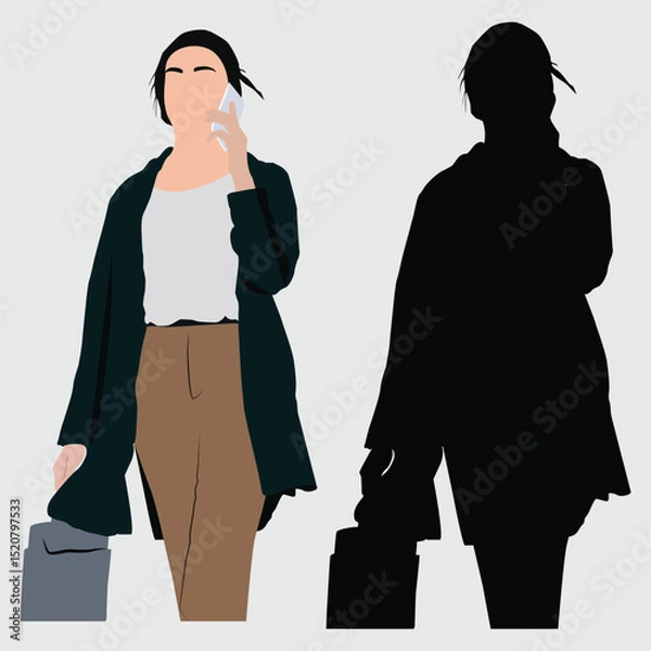 Obraz vector illustration of business people