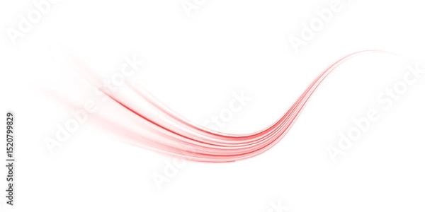 Fototapeta PNG bright red streak and laser motion forming a glowing speed line on night road, while tail blur rushes through the darkness and each flash curves into a line PNG.