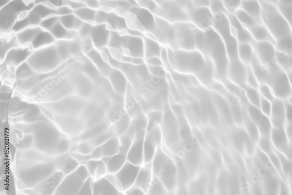Obraz Abstract white transparent water shadow surface texture natural ripple background