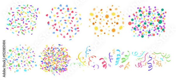 Obraz Confetti flat Original Set For Parties