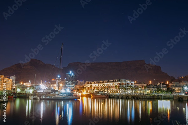 Obraz Table Mountain night