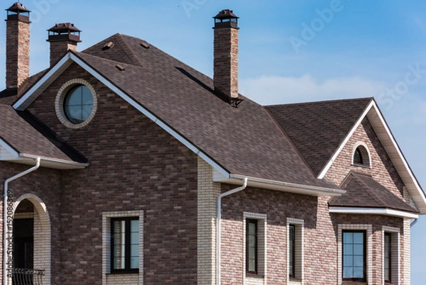 Obraz house with a gable roof window