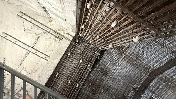 Fototapeta building site of prague new metro line D