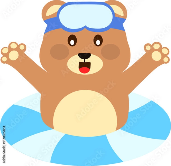 Obraz 수영하는 곰