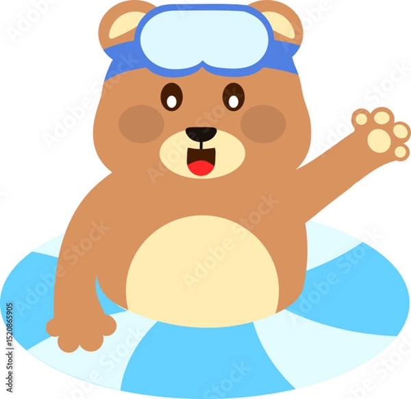 Obraz 수영하는 곰