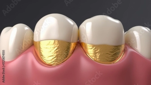 Obraz Schematic diagram of dental restoration