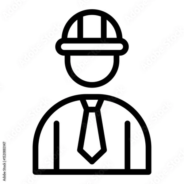 Obraz Civil engineering icon. Vector line icon