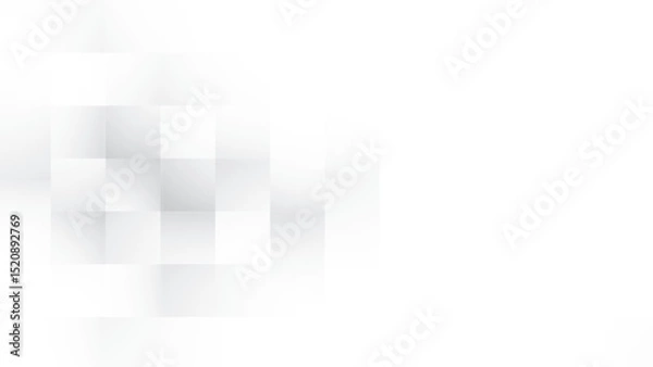 Fototapeta Abstract geometric white and gray color, modern design stripes background with rectangle pattern. Vector illustration.
