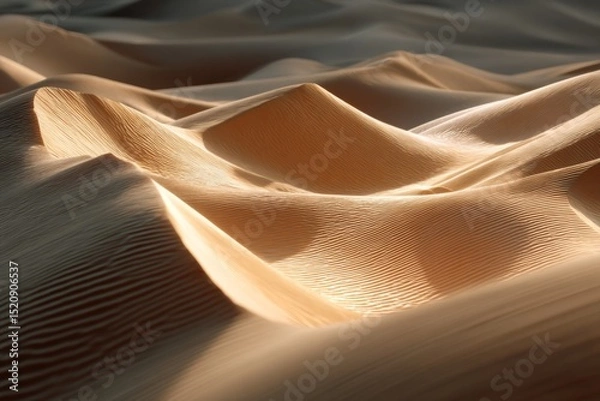 Obraz Abstract aerial view of sand dune patterns in a desert landscape