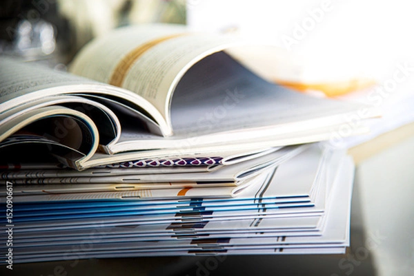 Fototapeta open book on a table