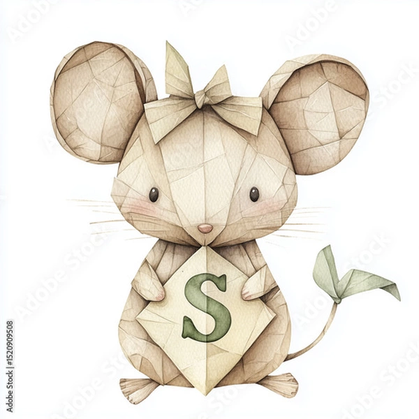 Fototapeta paper mouse
