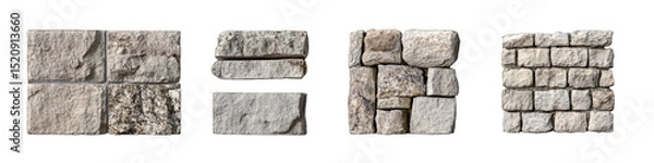 Fototapeta Gray stone tile patterns