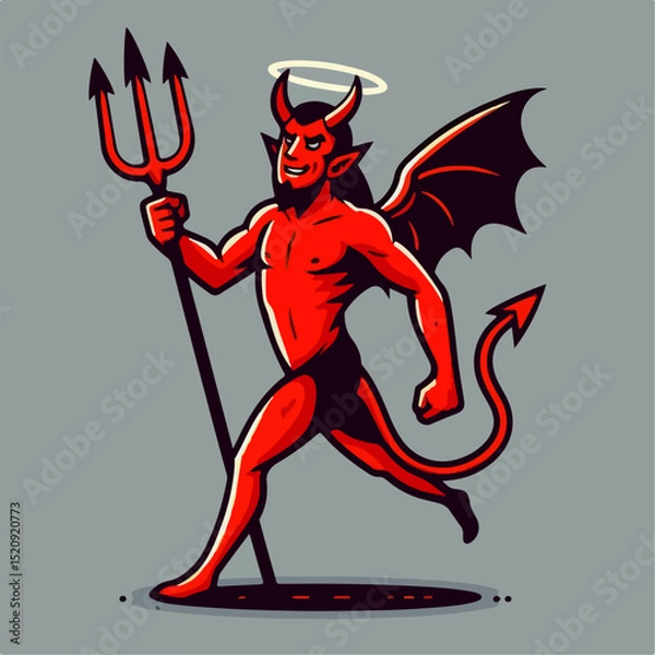 Obraz devil with a sword