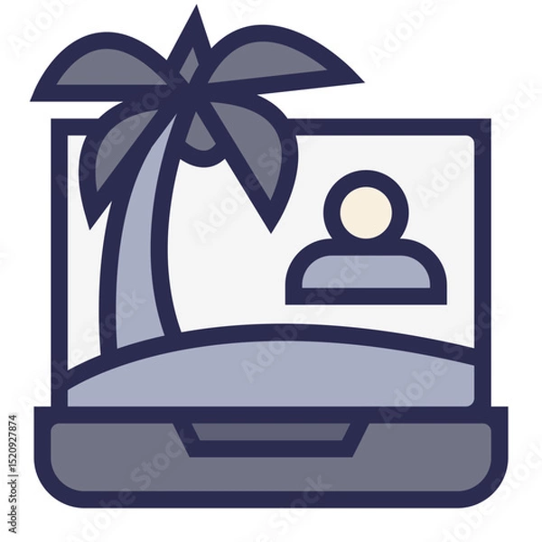 Obraz Digital Nomad Icon