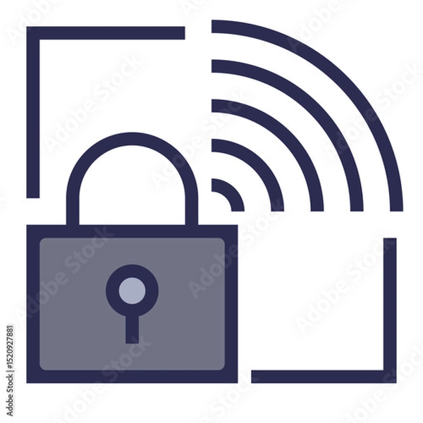 Obraz Remote Work Security Icon