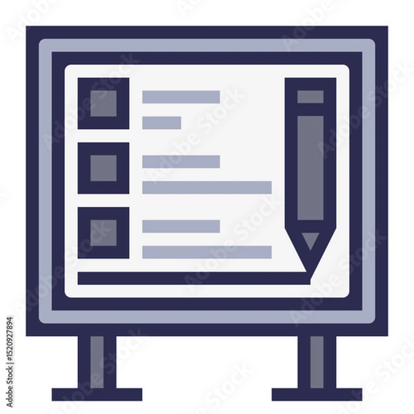 Obraz Virtual Whiteboard Icon