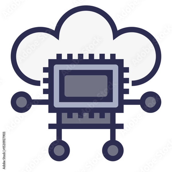 Fototapeta Cloud Computing Icon
