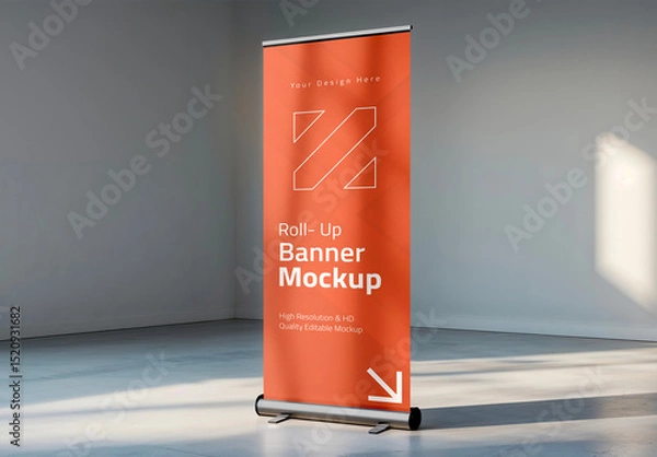 Fototapeta Rollup Banner Mockup
