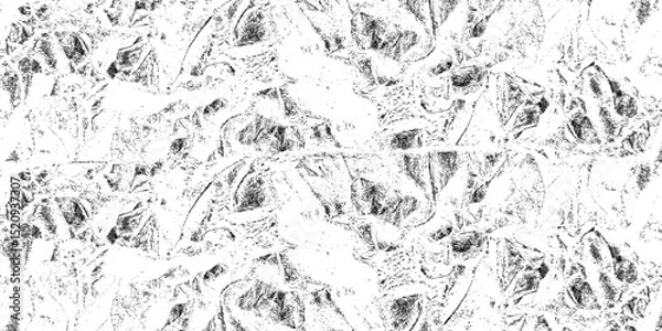 Fototapeta Distressed Grey Paper Texture Overlay with Crumpled Surface for Creative Project