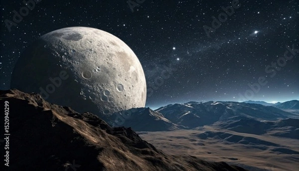 Obraz moon over the moon