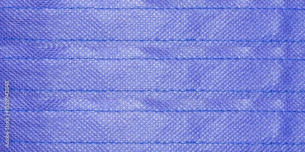 Fototapeta Realistic Blue Fabric Linen Texture Isolated on Transparent Background for Creative Project or Design.