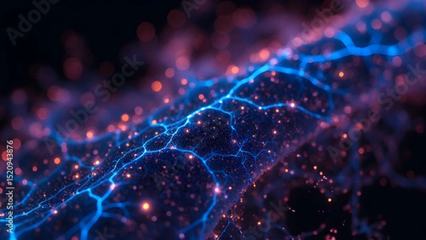 Obraz Veins_illuminated_under_UV_light_like_constellations