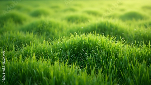 Obraz Waves in Grass Fields Explained. Understanding Wave Patterns in Nature. The Science Behind Grass Waves. Observing Ripples in Lush Green Grass.