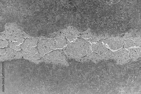 Obraz Textured Concrete Surface with Dried Residue, Moss Crust, and Fine Cracks