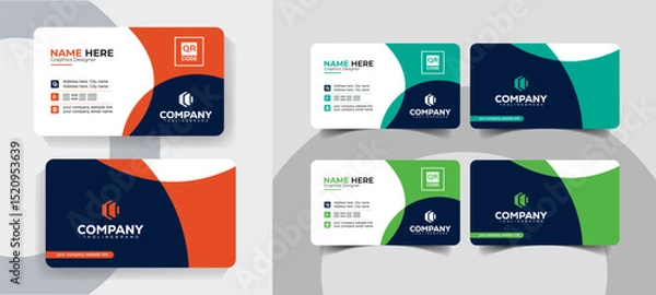 Obraz Minimal Clean Business Card Design Template for Business and Creative
