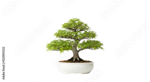 Fototapeta Vine Maple Bonsai/Sapling in Planter: Native North American Tree