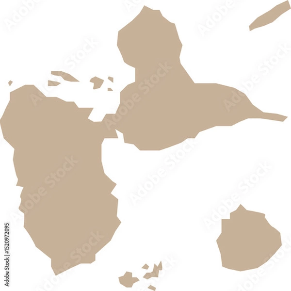 Obraz Carte de Guadeloupe