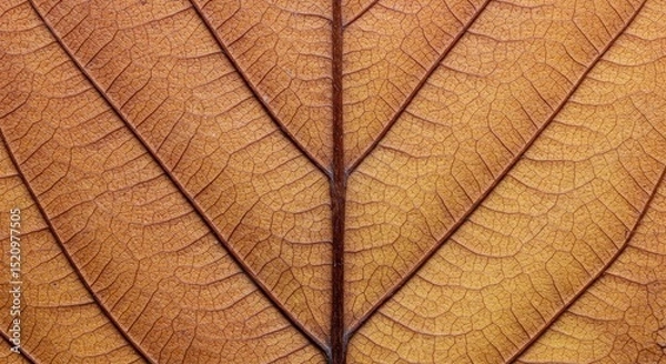 Fototapeta Dry Leaf Vein Structure Macro