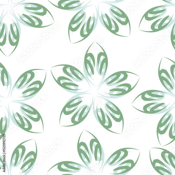 Fototapeta Abstract seamless floral pattern. Spring Trendy flowers print, Plant background, design for fabric, cloth design, covers, wallpapers, print, scrapbooking.