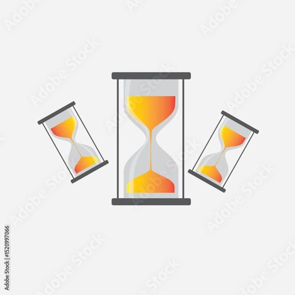 Fototapeta hourglass icon vector illustration
