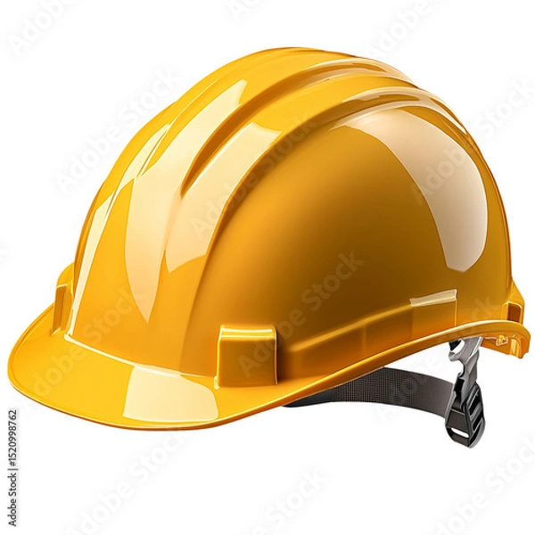 Obraz Yellow construction helmet side angle