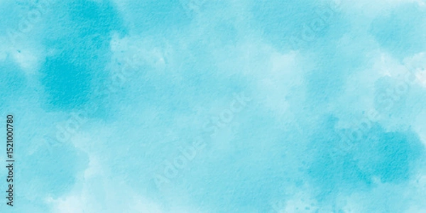 Obraz Abstract blue background. Abstract watercolor background texture. Sky blue watercolor painted background vector.