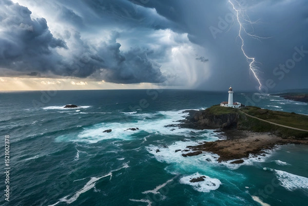 Obraz a storm approaching the open sea