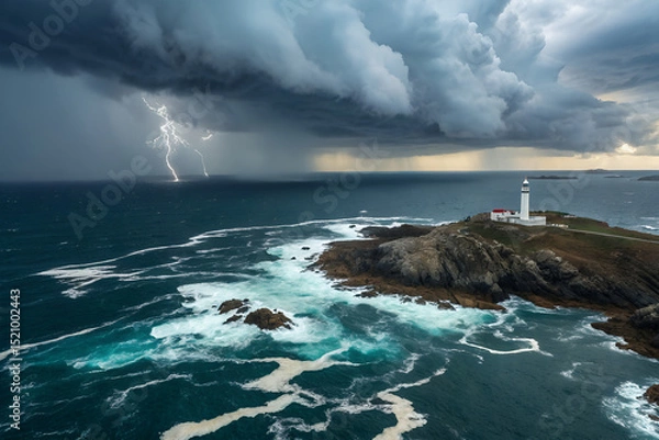 Obraz a storm approaching the open sea