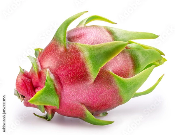 Fototapeta Dragon fruit isolated on white background. File contains clipping path.