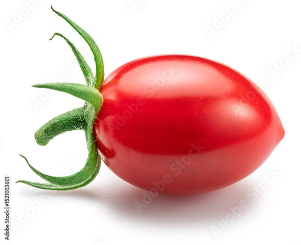 Fototapeta Cherry grape tomato isolated on white background. File contains clipping path.