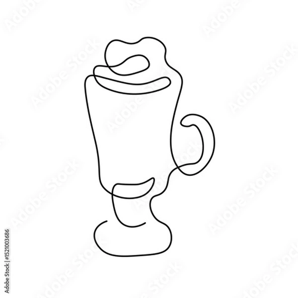 Obraz One Line Irish Coffee