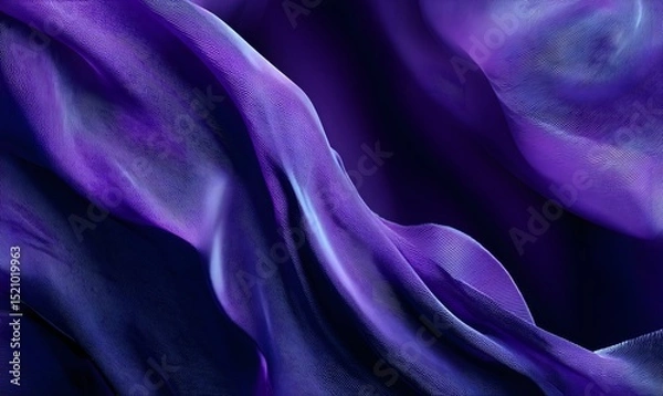 Obraz Abstract Purple and Blue Fabric Drape