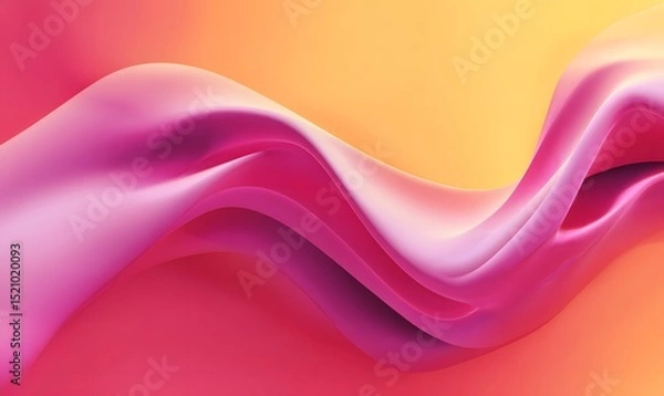 Obraz Abstract Pink and Orange Fluid Wave