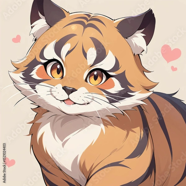 Obraz vector illustration of a tiger