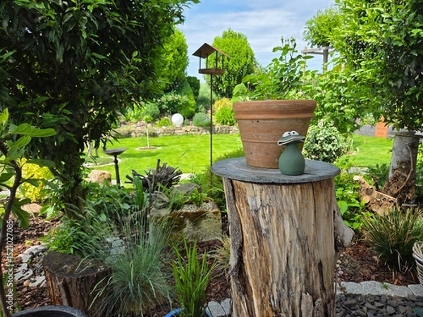 Fototapeta Schöner grüner Garten
