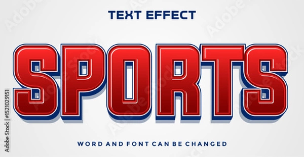 Fototapeta Sports editable text effect