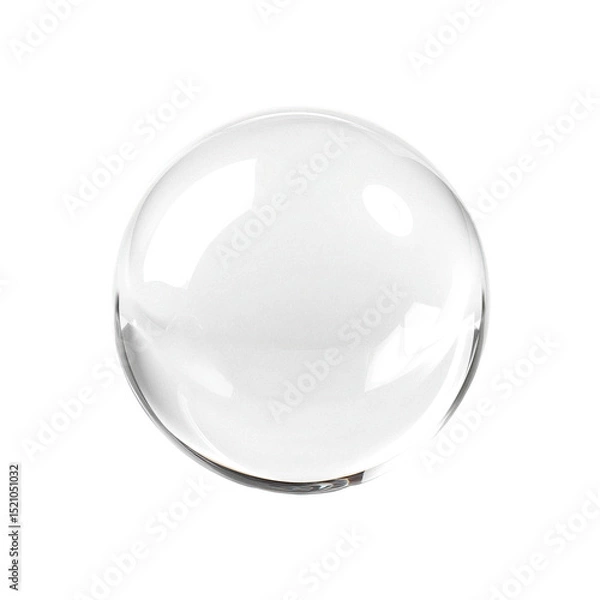 Obraz crystal ball isolated on white