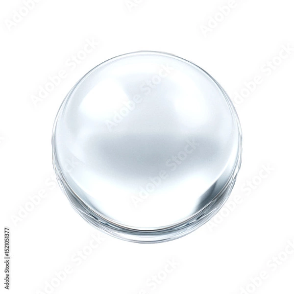 Obraz crystal ball isolated on white