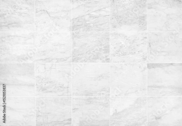 Fototapeta Marble tiles seamless wall texture patterned background.	